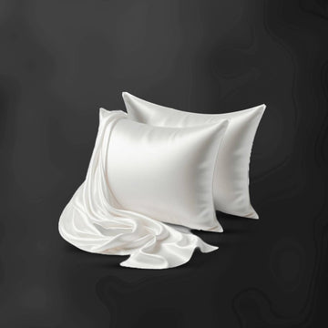 طقم أكياس مخدات حرير طبيعي 100% - 2 قطع